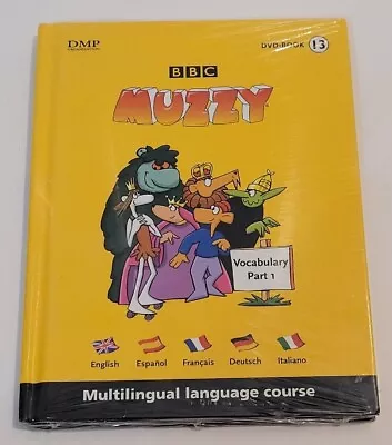 Muzzy BBC Multilingual Language Course For Children DVD Book 13 Vocabulary Pt 1. • $15.99