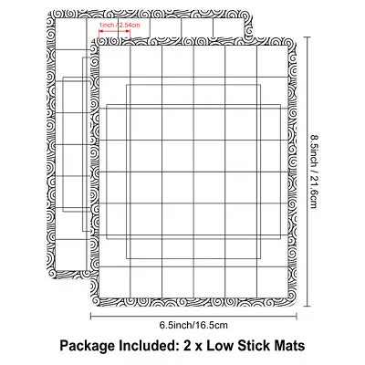 £4.79 • Buy Low Stick Mat Stick And Stamp Mat Laser Cut Template For DIY Clear Stamps Craft