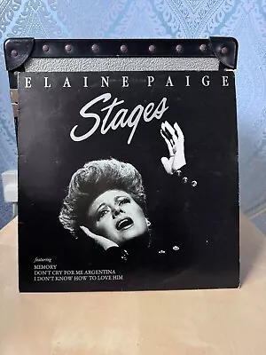 Elaine Paige: Stages - K-tel Vinyl Record LP Album 1983 - Vg+/vg • £2.50
