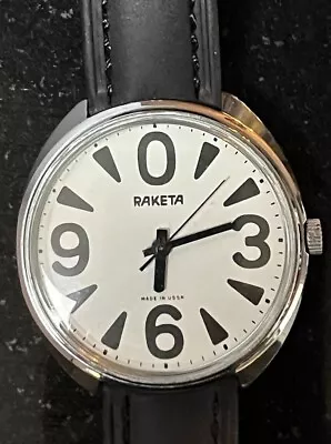 RAKETA Big Zero Vintage Soviet Mechanical Wristwatch Cal 2609.HA • £75