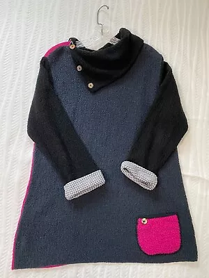 Margaret Winters Reversible Cotton Blend Sweater Size M USA-made Pocket • $18.50