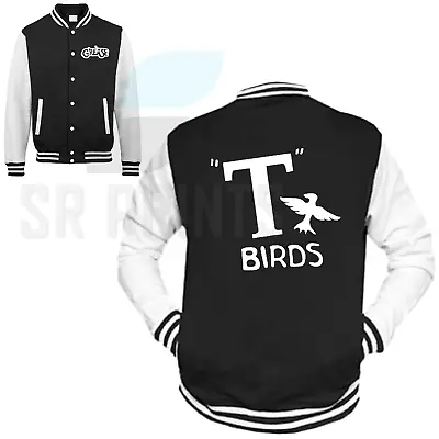 T Birds Grease Danny Varsity Letterman College University Baseball Jacket • £49.99
