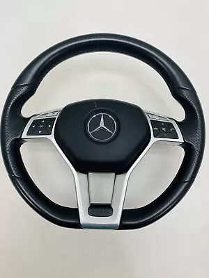 12-17 Mercedes W212 C300 C350 SLK 350 Drivers Steering Wheel Black Flat Bottom • $799.99