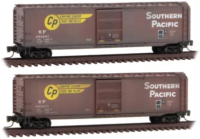 Micro-Trains MTL Z-Scale 50ft Box Cars Southern Pacific/SP (Weathered) 2-Pack • $53.09