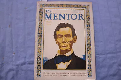 1929 March The Mentor Magazine - Abraham Lincoln Cover - K 327 • $60