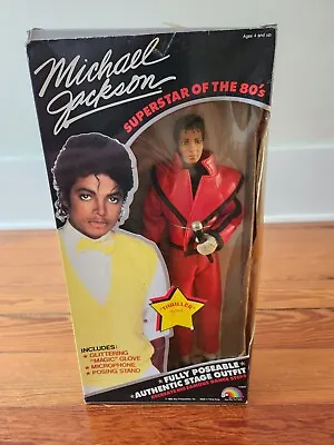 Michael Jackson Doll Superstars Of 80's Thriller Outfit 12  Action Figure 1984 • $45