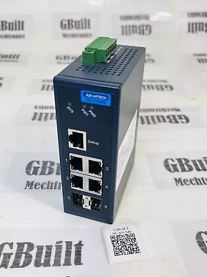 GE 5814379 ADVANTECH Industrial Ethernet Switch EKI-7706G-2F-AE -30DayWty🇺🇸👍 • $461