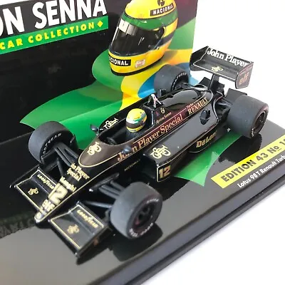£109 • Buy 1986 Ayrton Senna Lotus Renault 98T LANG 1:43 Scale Diecast Model Car Ed 43 No12