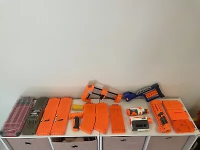 Huge Lot Of Nerf Gun Accessories & Attachments • $60