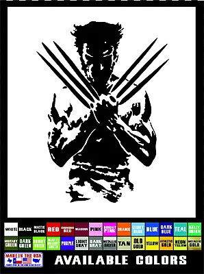 Wolverine X-Men Marvel Hero Jackman Logan Fantasy TV Truck SUV Vinyl Decal  • $8