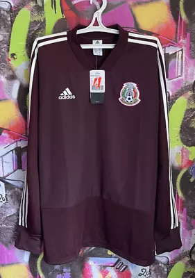 MEXICO 2018 2019 Training Longsleeve Shirt Football Soccer Jersey Mens XL/2XL • $71.99