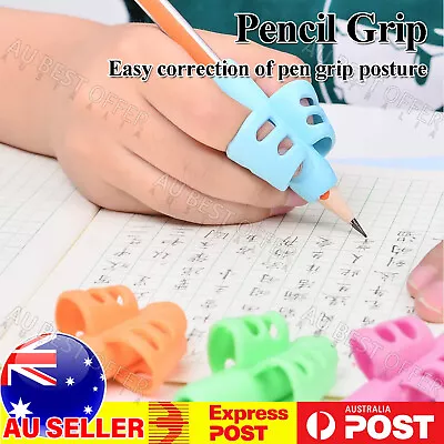 8 Pcs Children Pencil Holder Pen Writing Aid Grip Posture Tools Correction AU • $7.23