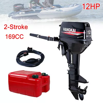 HANGKAI 12HP 2-Stroke 169CC Outboard Motor Boat Engine Heavy Duty Manual Start • $1100