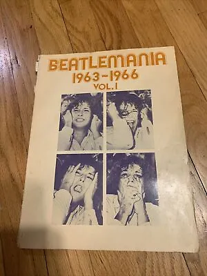 Vintage Beatles Beatlemania 1963-1966 Volume 1 Songbook/Sheet Music Book Rock • $9.89