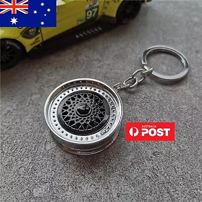 Keyring BBS RS Style Alloy Wheel Rim Keychain  Automotive Part Vintage Car Gift • $11.39