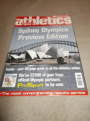 £0.99 • Buy Athletics Weekly Magazine Issue September 2000 Sydney Olympics Preview.