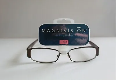 NEW!  FOSTER GRANT MAGNIVISION READING GLASSES: Brown Fashion Darlene 2.50 • $10