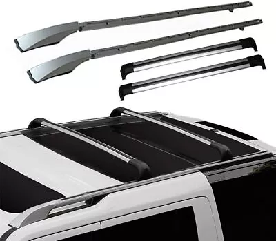 Roof Rail Rack Cross Bar Crossbar Fits For Land Rover Discovery LR4 2010-2016  • $598.03