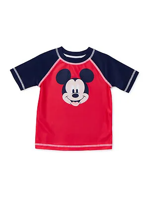 Mickey Mouse Baby Boy Rash Guard Swim Shirt Beach Pool Sun • $10.95