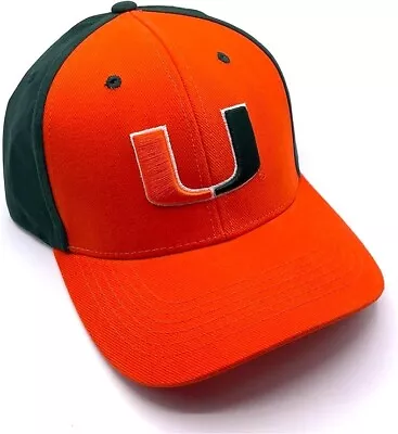 Miami Hurricanes Two Tone Snapback Hat Um Mvp Authentic Ncaa Football Team New • $21.99