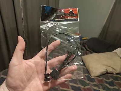 Phobya Adapter Cable 4-Pin Molex To 3-Pin (12V) 30cm Sleeved Black • $11.11