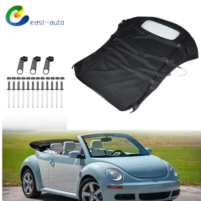 Convertible Soft Top W/DOT Approved Window For 2003-2010 Volkswagen Beetle Black • $371.16