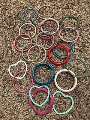 Vintage 80’s Arm Bangle Bracelets Lot Of 20 Plus Plastic • $20