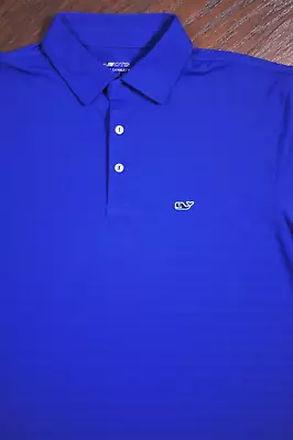 Vineyard Vines On-The-Go Short Sleeve Sankaty Polo Shirt Blue Men's Medium • $4.25