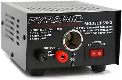 Universal Compact Bench Power Supply-5 Amp Linear Regulated Benchtop Converter • $32.47
