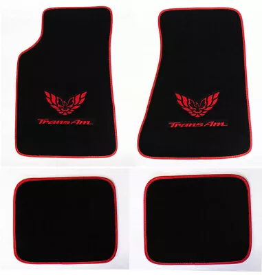 NEW! Carpet Floor Mats 1982-2002 PONTIAC FIREBIRD Trans Am Embroidered Logo 4pc • $125.97