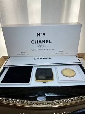 Chanel No 5 Perfume Pressed Extrait Set. Vintage 1990. Sealed • £180.79