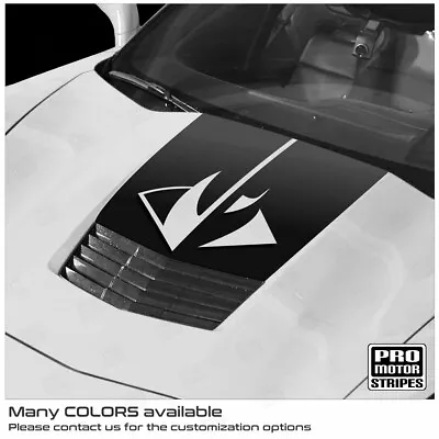 Chevrolet Corvette C7 Base 2014-2019 Stingray Hood Decal Stripes (Choose Color) • $29.40