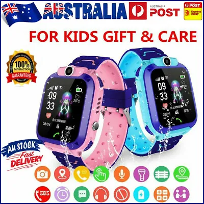 $23.99 • Buy AU Kids Tracker Smart Watch Phone GSM SIM Alarm Camera SOS Call For Boys Girls