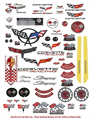  Chevy Corvette Decals #3 1: 24 1:18 For Die-cast & Model Cars & Dioramas • $10.50