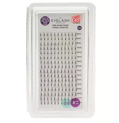 Eyelash Emporium Mink Fan Lashes (Individual Lengths 9-12mm (0.10) - 4D & C Curl • £19.65