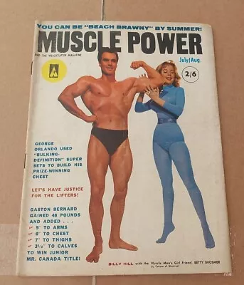 £4.99 • Buy Muscle Power July 1959 Bodybuilding Magazine Joe Weider Arnold Schwarzenegger