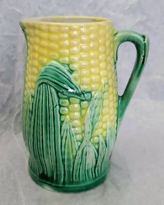 Old Majolica Corn Cob Jug Pitcher Marked W/ #12 On Bottom 4.5  • $27.95