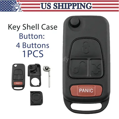 For 1998 1999 2000 2001 2002 2003 Mercedes Benz ML320 Flip Key Shell Fob Case 4B • $9.28