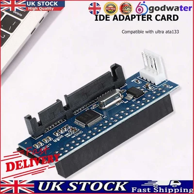 £7.72 • Buy 3.5in HDD PATA IDE To SATA Adapter Card Serial Parallel Converter With Cable UK