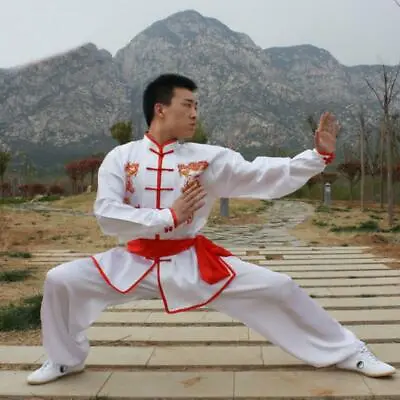 Kung Fu Wushu Martial Arts Suit For Kids Adults Chinese Tai Chi Clothing  • £23.98