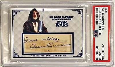 Alec Guinness Star Wars Signed Auto Custom Cut #'d 1/1 Trading Card PSA/DNA • $1124.99