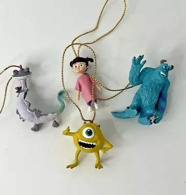 Disney Monsters Inc. Set Of 4 Mini Christmas Tree Ornaments As Is • $13