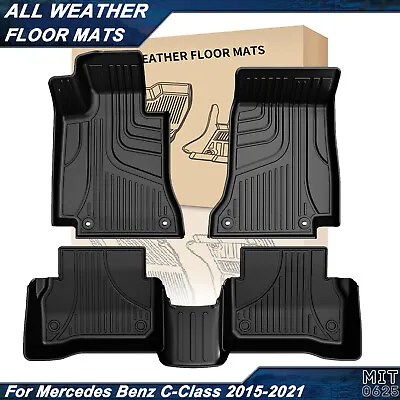 Car Floor Mats All Weather Carpet Liner For Mercedes Benz C-Class C300 2015-2021 • $92.99