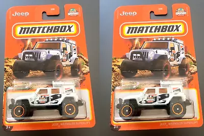 Matchbox Jeep Wrangler Superlift White #99 - 2022 Basic Car -2PCS • $12.99