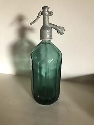 Vintage/Antique Blue/Green Glass Dutch Seltzer Bottle • $575