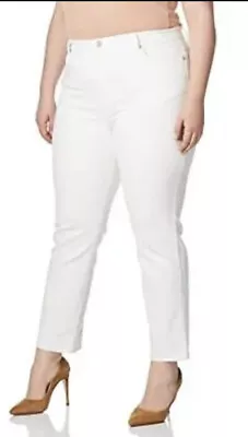 Gloria Vanderbilt 8 Petite Jeans Womens Amanda Denim Vintage White  (defective) • $5