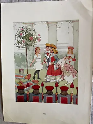 Alice In Wonderland 1922. Antique Lithograph By Margaret Tarrant - Art Décor • $15