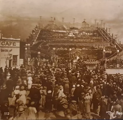 Blackpool Pleasure Beach Virginia Reel Fairground RP Real Photo Postcard A18 • £10.99