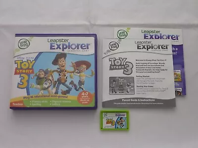 Toy Story 3 LeapFrog Game Leapster Explorer Animated Movie Disney Pixar Learning • £7.98
