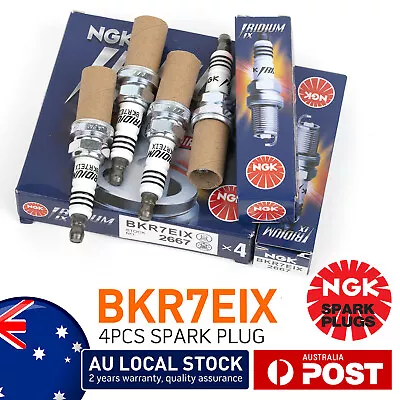 Set Of 4 Genuine OEM NGK 2667 Iridium IX Spark Plugs BKR7EIX Made In  Japanese • $54.49
